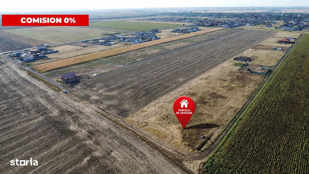 Oportunitate - Parcela teren Sanandrei - Pozitie buna