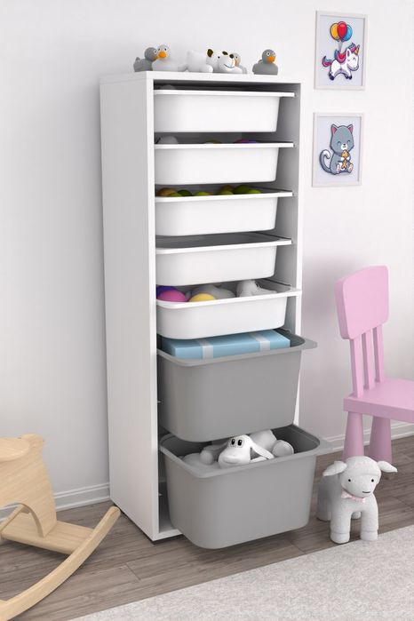 Етажерка за играчки със 7 кошници Промоция!