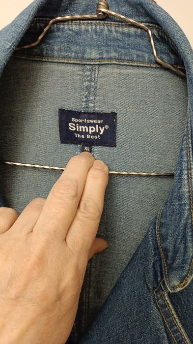 Джинсовый тренч, Размер 46-48.