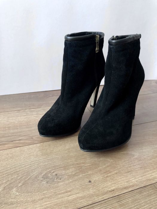 IL PASSO botine elegante piele intoarsa toc inalt 11.5cm | 39 | ghete