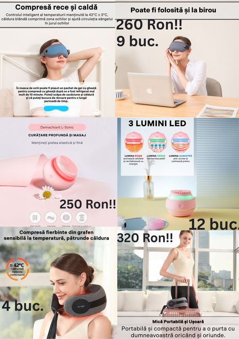 Perna masaj,camera video, microfon,350buc – ideal revânzare / magazin