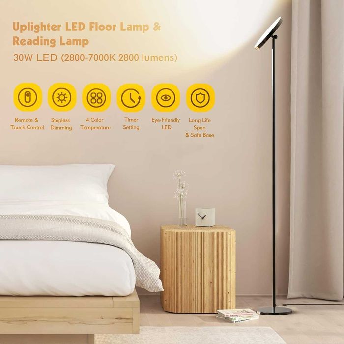 Модерна подова LED лампа Albrillo YFLL с грижа за очите