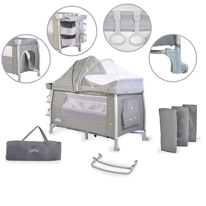 Детска кошара на 2 нива с матрак