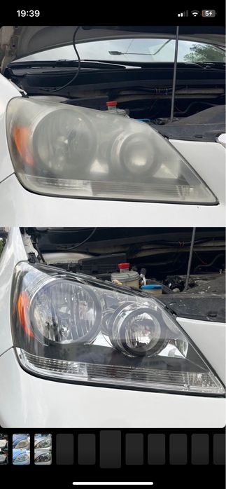 Полировка фар автомобиля