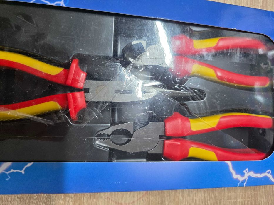 Knipex 00 20 12 Clește izolat VDE, set de 3 piese, pentru electroșocuri
