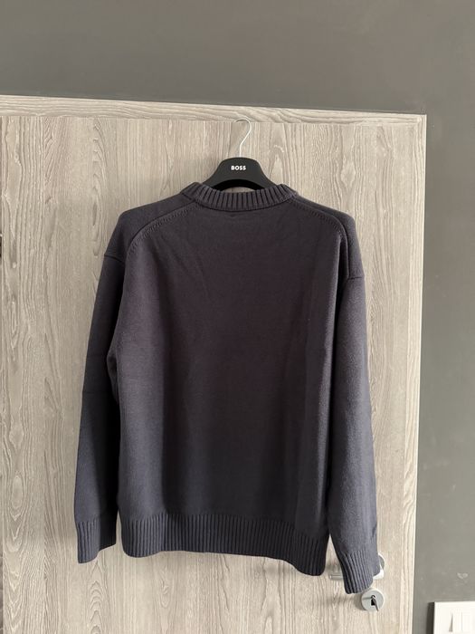 Calvin Klein Jeans pulovar bumbac lana bleumarin marimea M nou