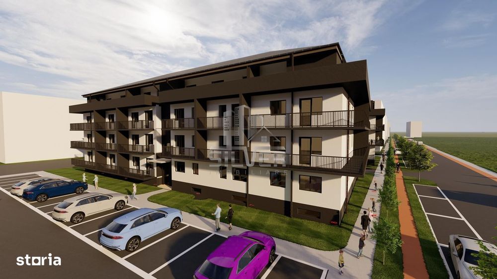 Apartamente cu 2 camere/50-55mp/TERASE 20-52mp/IMOBIL NZEB/TVA INCLUS.