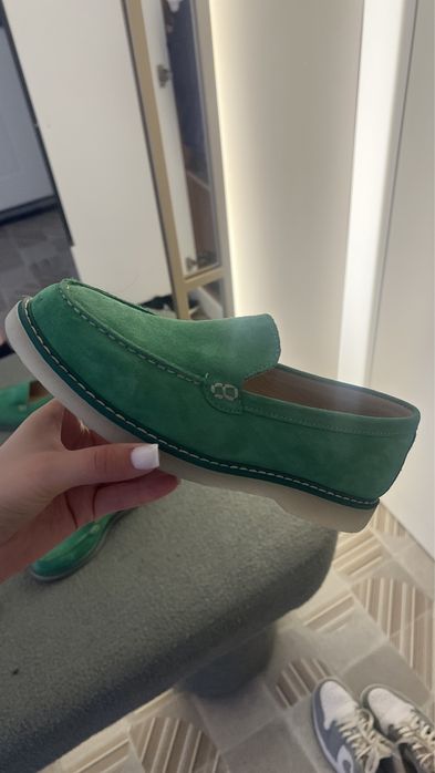 Лоферы из натуральной замши