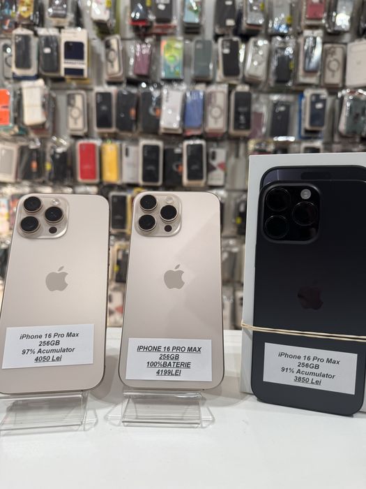 iSellStore Vâlcea: iPhone 16 Pro Max Desert / Black 256GB