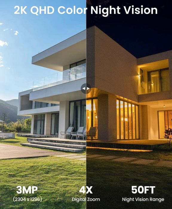 Соларна камера ieGeek S1 2K Solar Wireless Security Cameras Outdoor