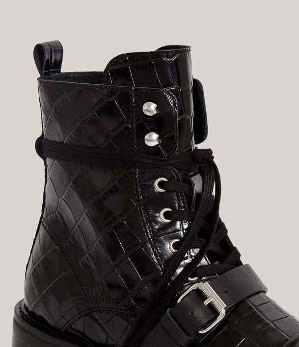 AllSaints Donita Botine piele cu șireturi dama
