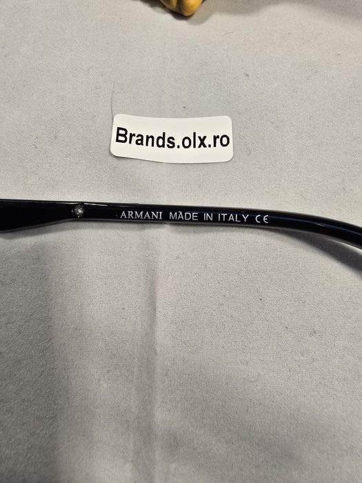 Ochelari de soare polarizati Emporio Armani, negri, P999, made in Italy