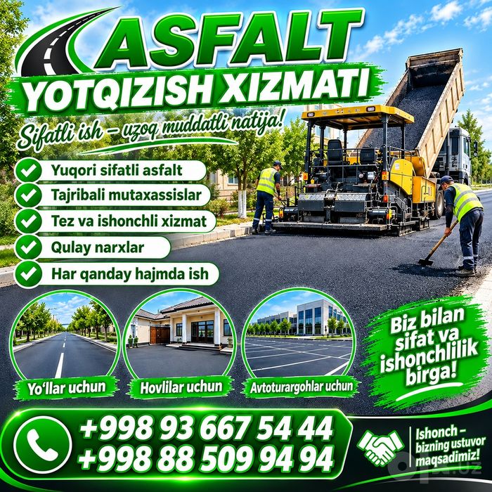 Asfalt yotqizish xizmatlari