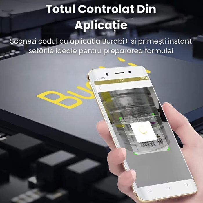 Aparat prepare lapte praf, espresor lapte praf, exclusiv android