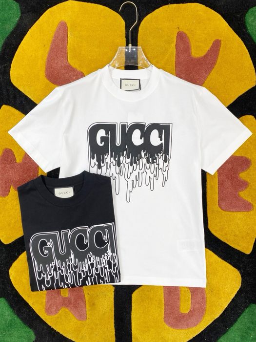Tricou Gucci Dripp Alb si  Negru !
