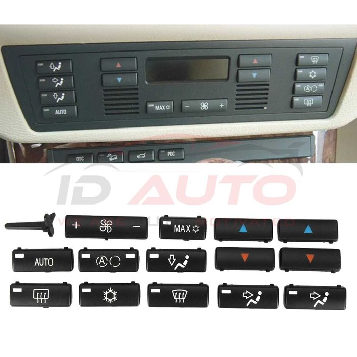 Комплект бутони за BMW 5 серия E39 и X5 E53 - климатик, климатроник