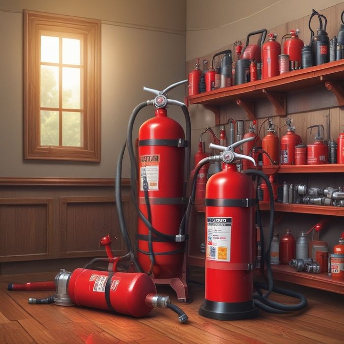 Огнетушители в ассортименте