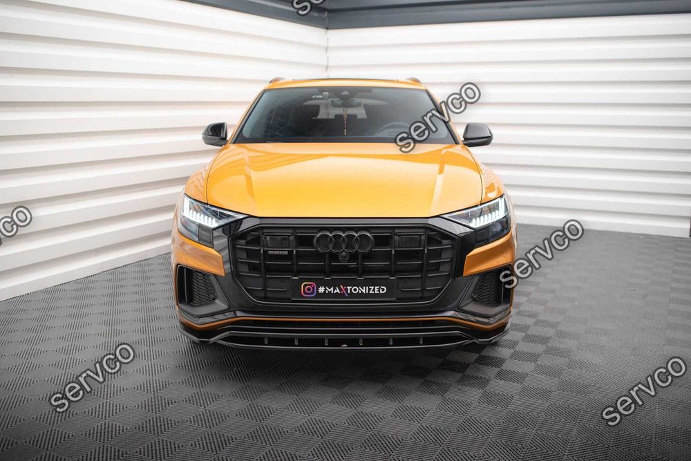 Prelungire bara fata Audi Q8 Mk1 S-Line 2018- v1 Maxton Design
