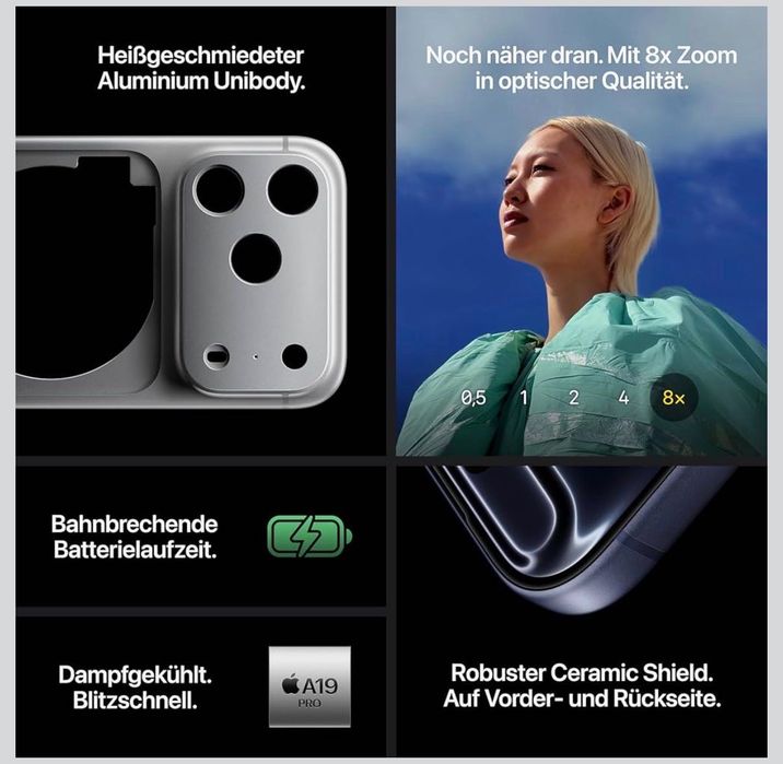 НОВ Apple iPhone 17 Pro 1TB запечатан гаранция син смартфон телефон