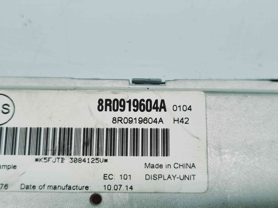 Display bord Audi A5 Sportback (8TA) [Fabr 2009-2015] 8R0919604A