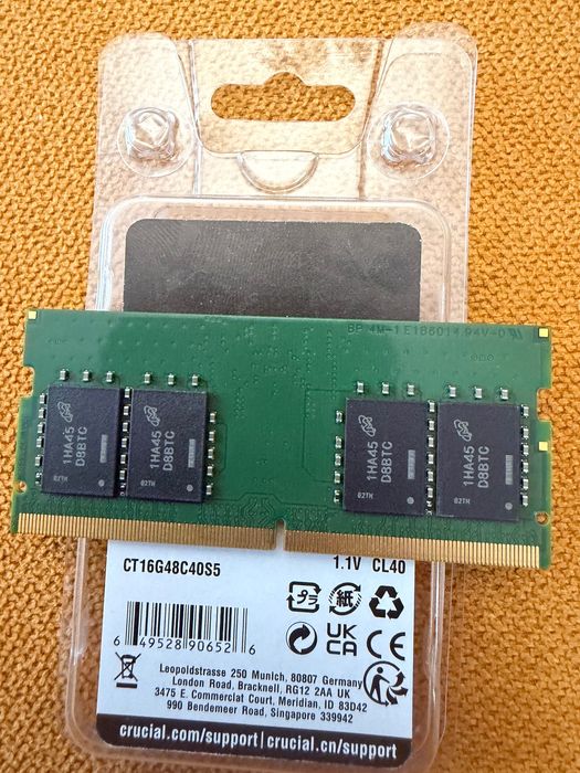 Crucial DDR5 4800 SODIMM