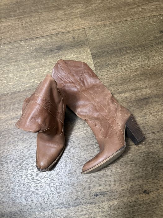 Казаки сапоги чистая кожа