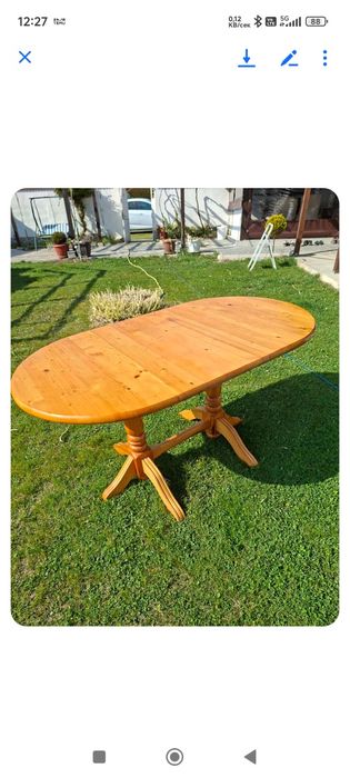 Дървена маса(чамова)