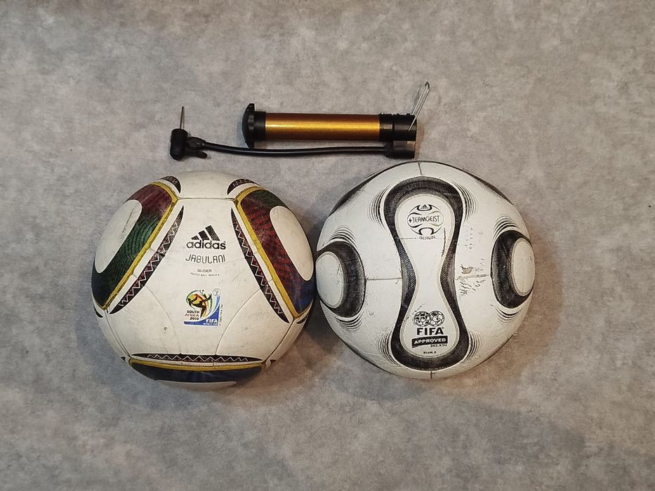 Легендарные мячи Adidas (ЧМ 2006 и 2010) + Насос в подарок