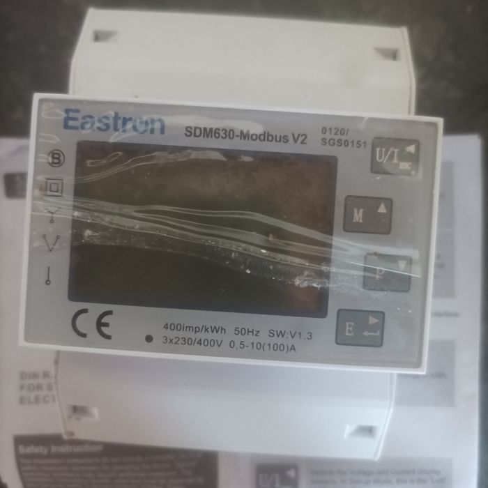 Smart meter eastron smd630 modbus v2 deye