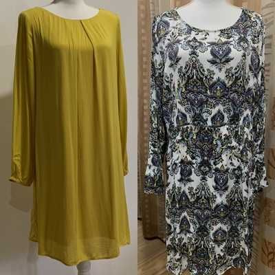 Rochie cu maneca lunga C&A / Rochie cu motive