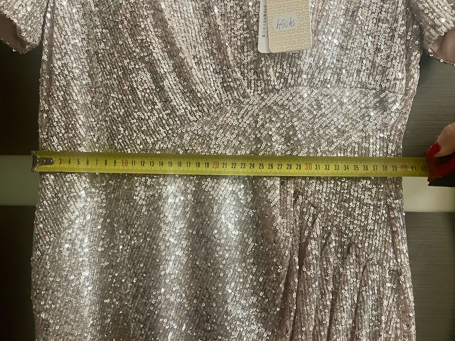 Rochie Ocazie Argintie -Marimea 48