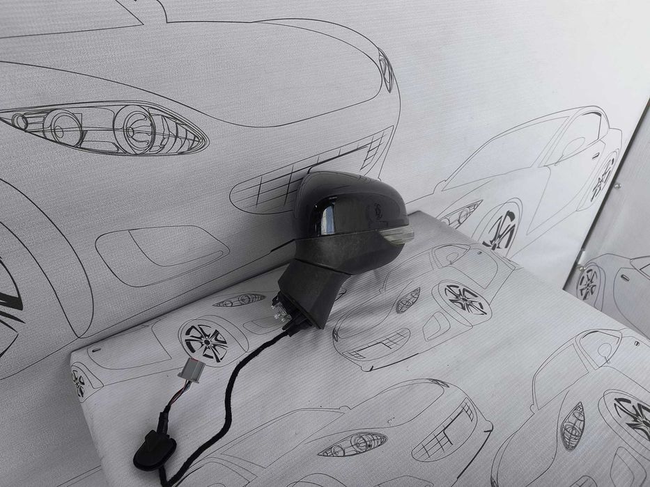 Oglindă Stânga 6 PINI Ford Fiesta 2017-2021 / Cod OEM H1BB-17E715-AD (5C2)