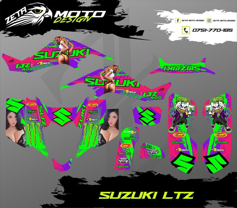 Stickere Atv - Quad Suzuki LTZ 400 400cc si alte modele