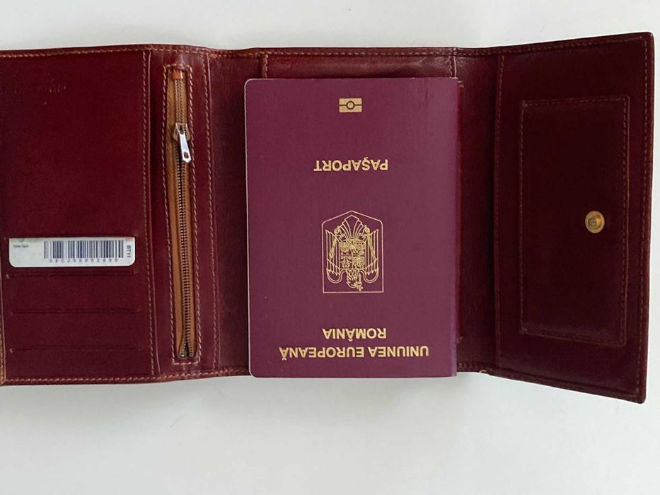 Stefani Firenze portofel piele foramt mare pt Pașaport buletin RO