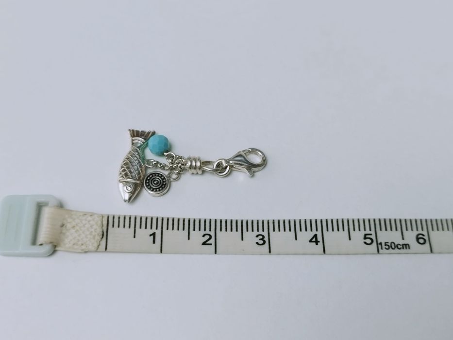 Vechi pandantiv charm Thomas Sabo, Ethno Fish Charm - 1325-646-17, din argint de 925, cu pandantiv pește