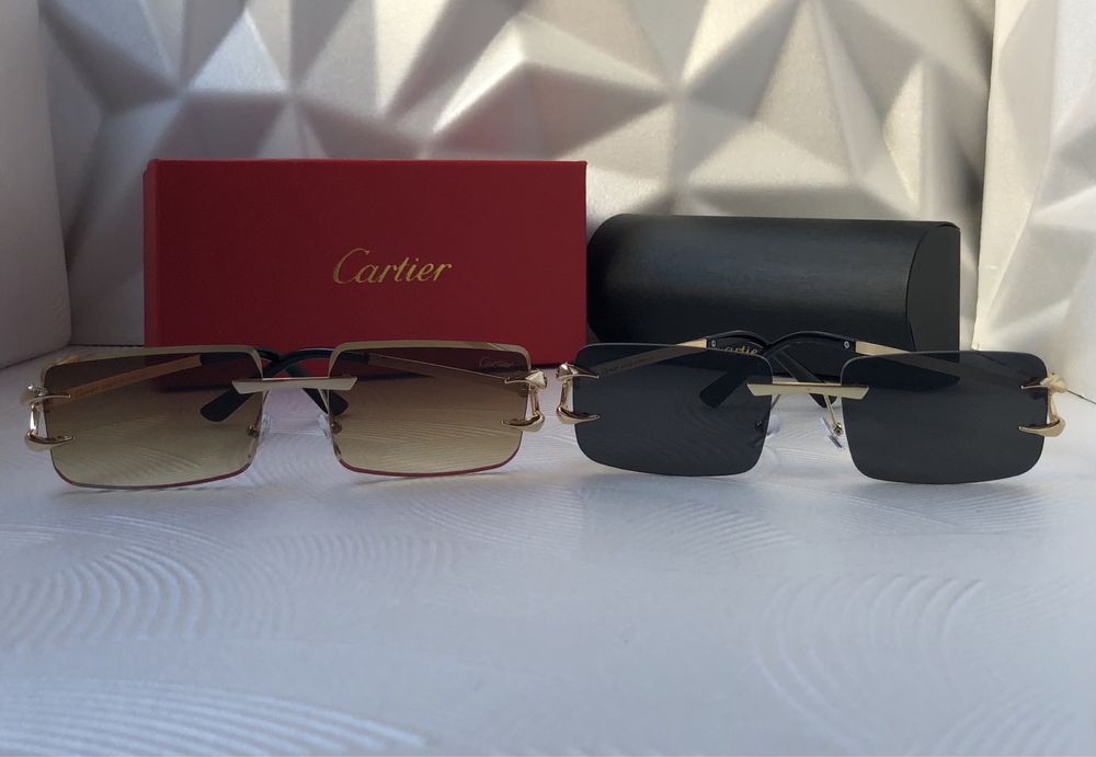 Мъжки Дамски слънчеви очила правоъгълни 2 цвята черно кафяво  унисекс