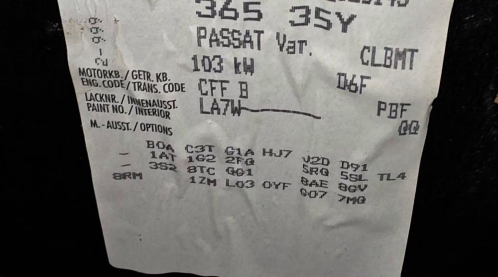 Motor cffb vw passat b7 complet echipat injector turbo 200 000km