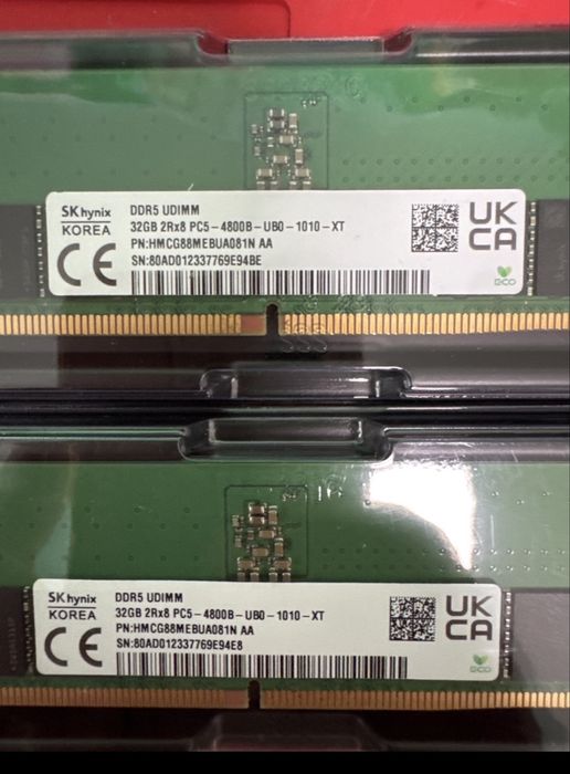 Memorii ram ddr5  32gb 64gb pc desktop workstation udimm