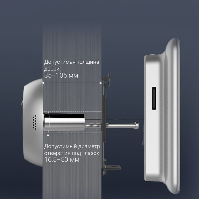 В наличии! Ezviz DP2 2К (3МП) , Видеоглазок , Домофон