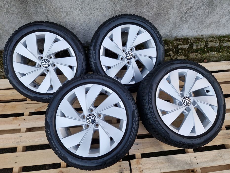 Jante Belmont Vw Golf7-8 anvelope iarna(relativ noi) 205 50 17