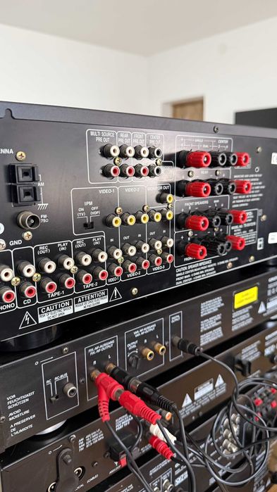 Sistem audio vintage Grundig Fine Arts + Onkyo + ELAC – stare excelentă, adus din Germania