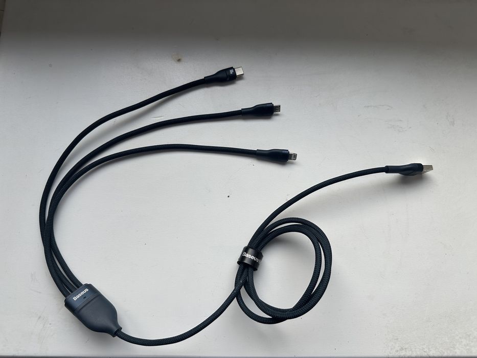 Cablu încărcare triplu 1,2m