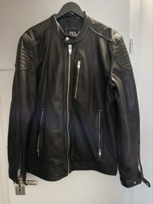 Geaca de piele Zara tip biker