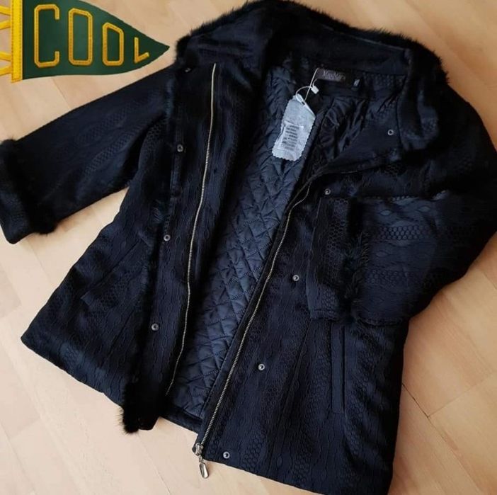 Jacheta sezonul rece Max Mara,insertii blanita naturala, import Italia