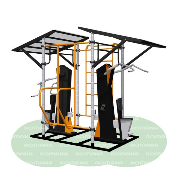Уличный тренажер скамья для пресса ROMANA Спортивные площадки Воркаут
