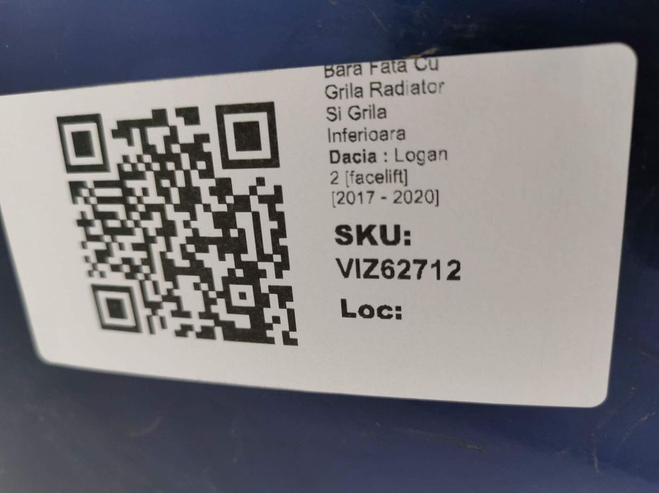 Bara Fata Cu Grila Radiator Si Grila Inferioara Dacia  Logan 2 [faceli