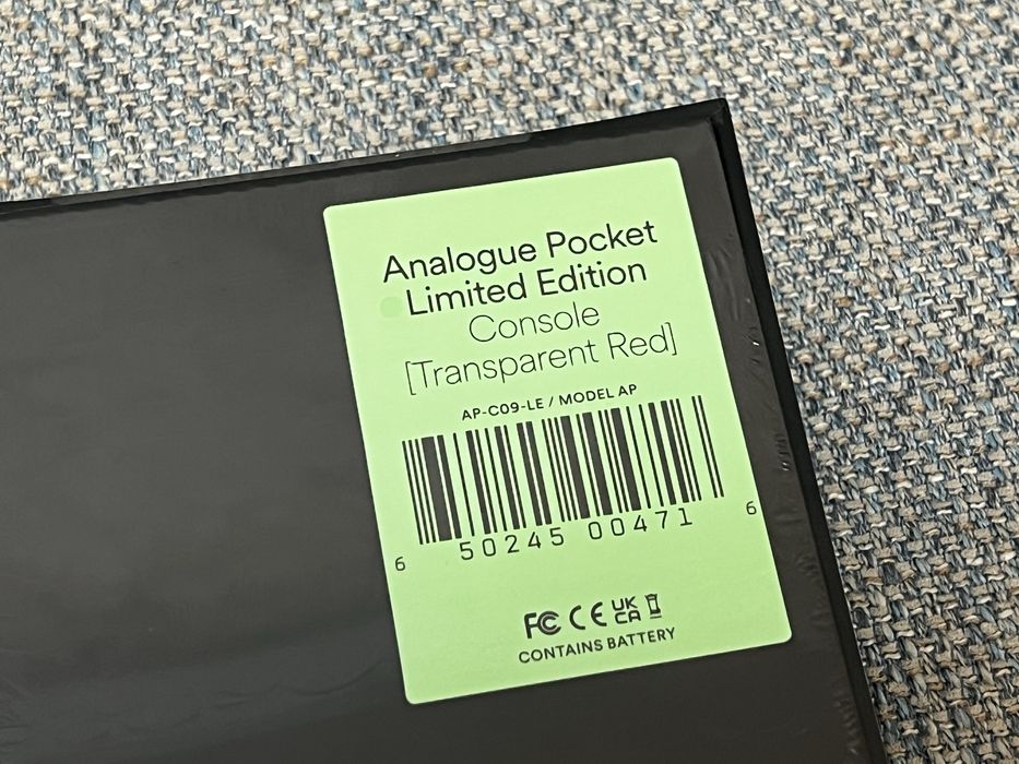 Ретро консоль Analogue Pocket Limited Transparent Red