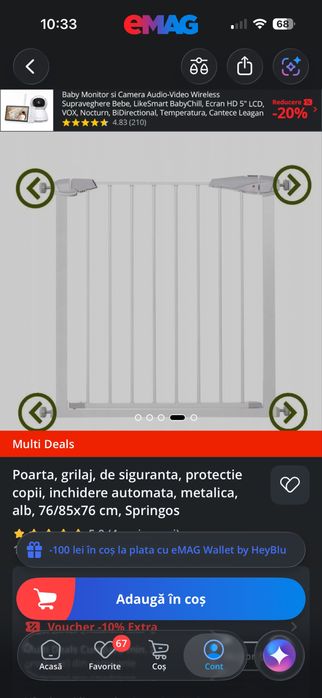 Vand poarta de siguranta pentru copii