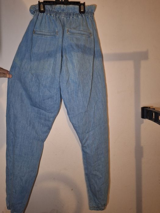 Сини дънки широки Zara