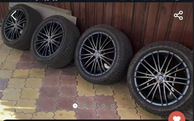 Jante BMW R17 E60/61 + Anvelope Iarnă/Vară